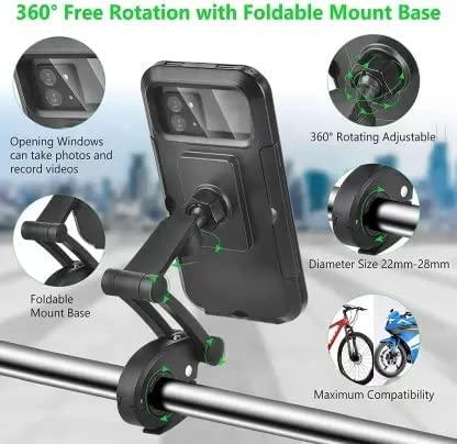 Waterproof 360° Rotating Bike Phone Mount Holder