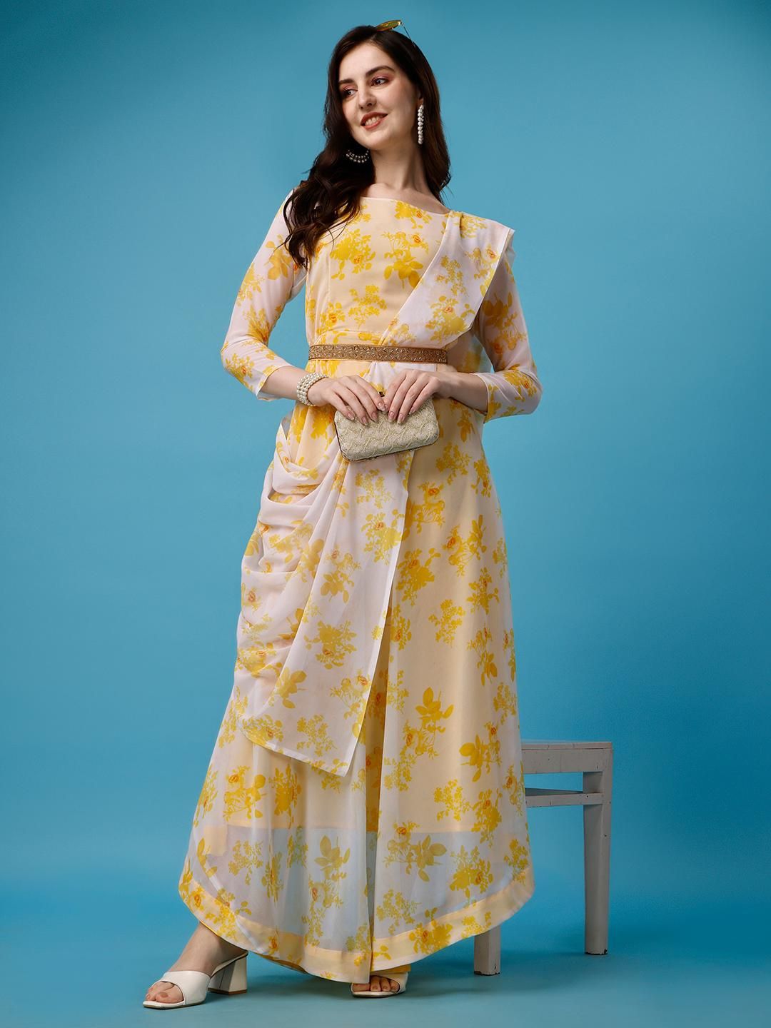 The USAfit Anarkali Kurti & Dupatta Set