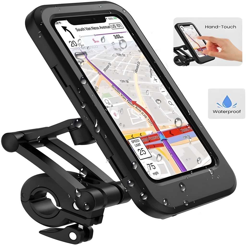 Waterproof 360° Rotating Bike Phone Mount Holder