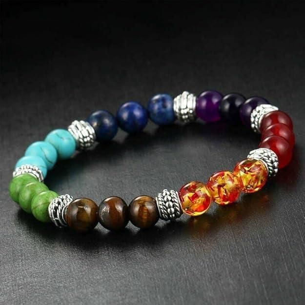 7 Chakra Stones Bracelet Pack of 2